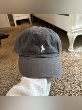 Polo Ralph Lauren Dark Grey & White Hat